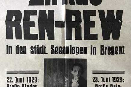 Ankündigung Zirkus REN-REW, 1929