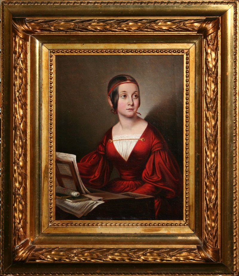 Porträt Gräfin Emilie Raczinska, um 1835, Johann Conrad Dorner (1809 – 1866), vorarlberg museum